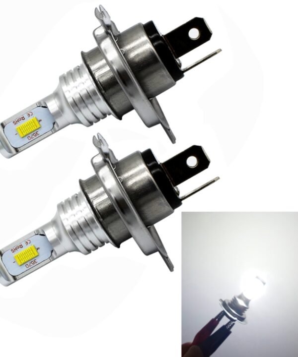 2 PCS H4 72W 1000LM 6000-6500K Super Bright White Light Car Fog LED Bulbs, DC 12-24V, H4