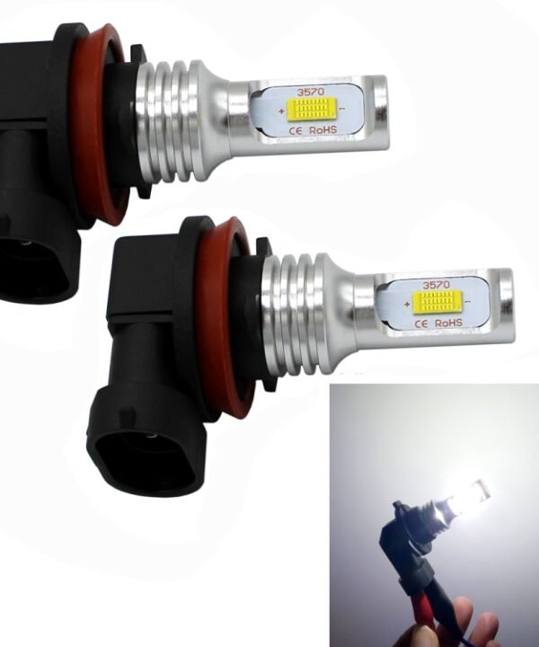 2 PCS H8/H11 72W 1000LM 6000-6500K Super Bright White Light Car Fog LED Bulbs, DC 12-24V, H8/H9/H10/H11, H8/H11