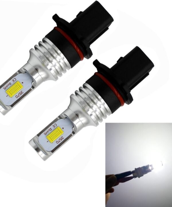 2 PCS P13w 72W 1000LM 6000-6500K Super Bright White Light Car Fog LED Bulbs, DC 12-24V