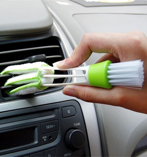 Clean Tool Dirt Duster Brush Dual Head for Car Air-Condition Vent Blind