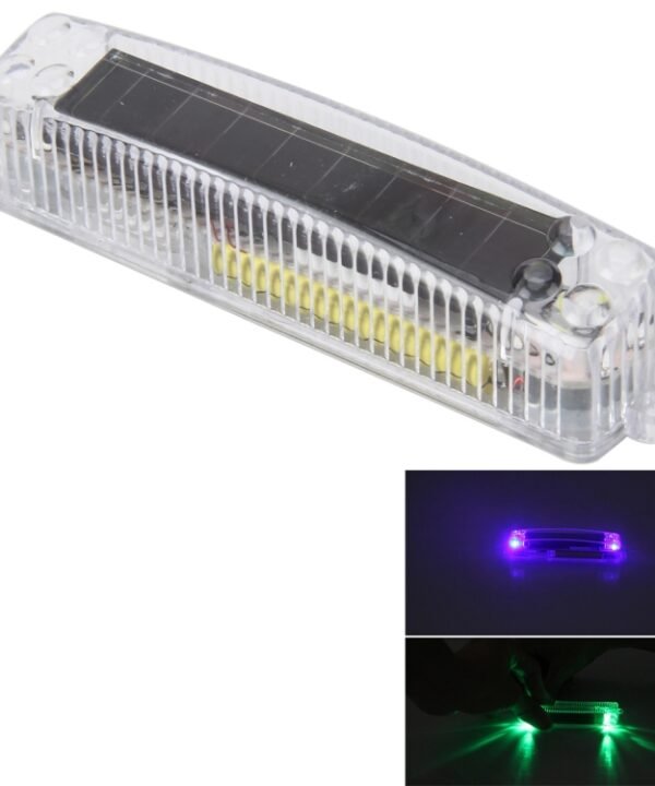 Solar Multi-function Colorful Network Light Caution Light Flashing Lights Car Warning Strobe Flash light Car in The Network Decorative Knight Lights