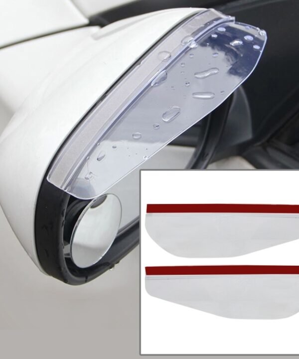 1 Pair Car Rearview Mirror Rain Blades Car Back Mirror Eyebrow Rain Cover Car Rearview Mirror Eyebrow Covers Flexible Protection Rainproof Decoration Accessories, 3R-2101