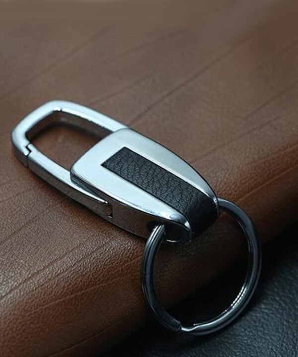 Single Ring Metal Leather Key Chain Metal Car Key Ring Multi-functional Tool Key Holder Key Chains Rings Holder For Car Key Rings