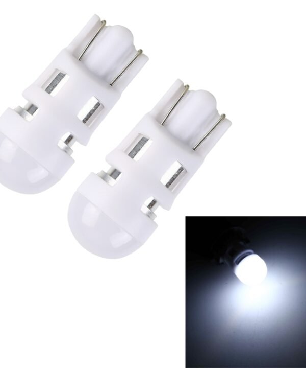2 PCS T10 3W 200LM 6000K Car Clearance Lights Car Marker Light with 1 SMD-3030-LED Lamps, DC 12V, 2 PCS T10 3W 200LM