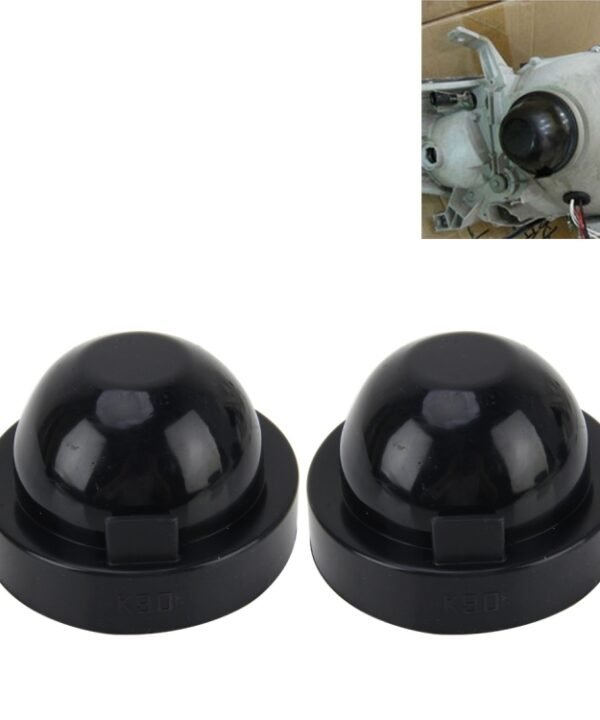 2 PCS K90 Universal Car LED Headlight HID Xenon Lamp Silicone Dust Cover Seal Caps Car Dust Cover Waterproof Dustproof Sealing Headlamp Cover for Car Retrofit, Inner Diameter: 9cm