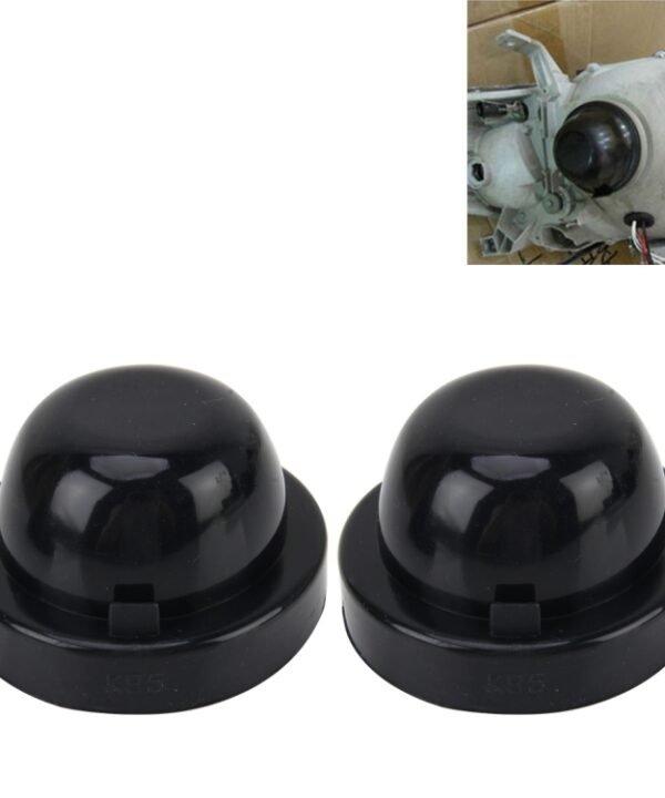 2 PCS K95 Universal Car LED Headlight HID Xenon Lamp Silicone Dust Cover Seal Caps Car Dust Cover Waterproof Dustproof Sealing Headlamp Cover for Car Retrofit, Inner Diameter: 9.5cm