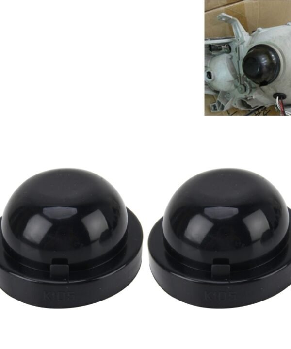 2 PCS K105 Universal Car LED Headlight HID Xenon Lamp Silicone Dust Cover Seal Caps Car Dust Cover Waterproof Dustproof Sealing Headlamp Cover for Car Retrofit, Inner Diameter: 10.5cm