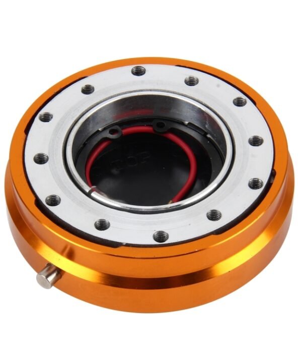 Universal Billet Aluminum Thin Version Auto Steering Wheel Quick Release Kit with Security Lock for Modified and Racing Car
