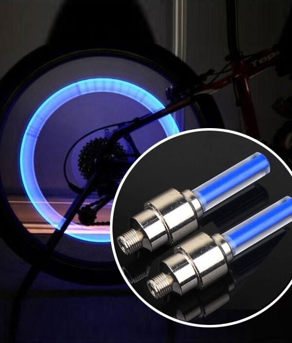 2 PCS Wheel Tyre Lamp With Battery for Car / Motorbike / Bike