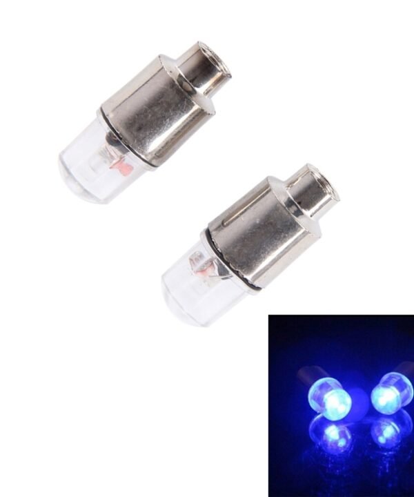2 PCS Valve Cap Light Wheel Tyre Lamp With Battery for Car / Motorbike / Bike