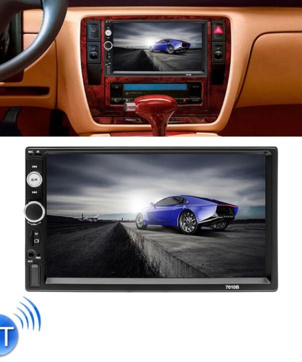7010B HD 2 Din 7 inch Car Bluetooth Radio Receiver MP5 Player, Support FM & USB & TF Card