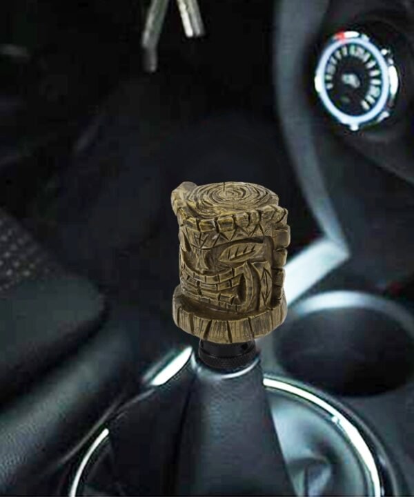 Universal Wood Avatar Shape Car Shift Lever Resin Modified Gear Knobs