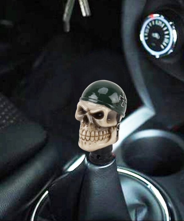 Universal Skull With A Hat Shape Car Gear Shift Knob Modified Car Gear Shift Knob Auto Transmission Shift Lever Knob Resin Gear Knobs