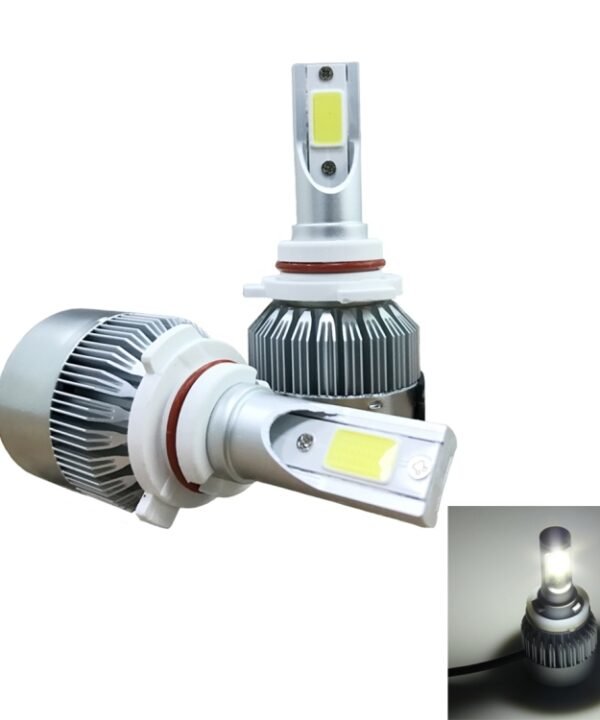 2 PCS C9 9006 18W 1800LM 6000K Waterproof IP68 Car Auto LED Headlight with 2 COB LED Lamps, DC 9-36V, 9006