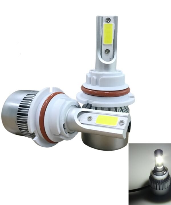 2pcs 9007 18W 1800LM 6000K Waterproof IP68 Car Auto LED Headlight with 2 COB LED Lamps, DC 9-36V, 9007