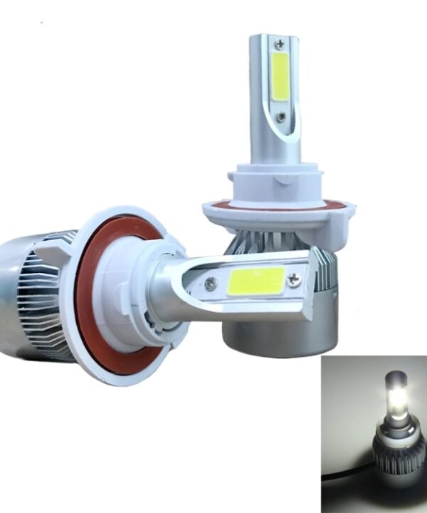 2pcs H13 18W 1800LM 6000K Waterproof IP68 Car Auto LED Headlight with 2 COB LED Lamps, DC 9-36V, H13