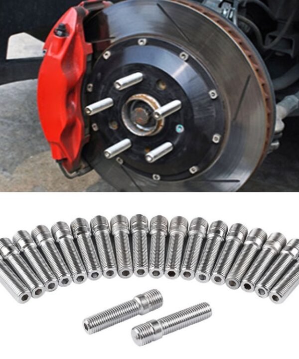 20 PCS 5.8cm Universal Car Modification Extended Wheels Stud Conversion M14x1.5 to M12x1.5 Screw Adapter LN032 LN033 LN044