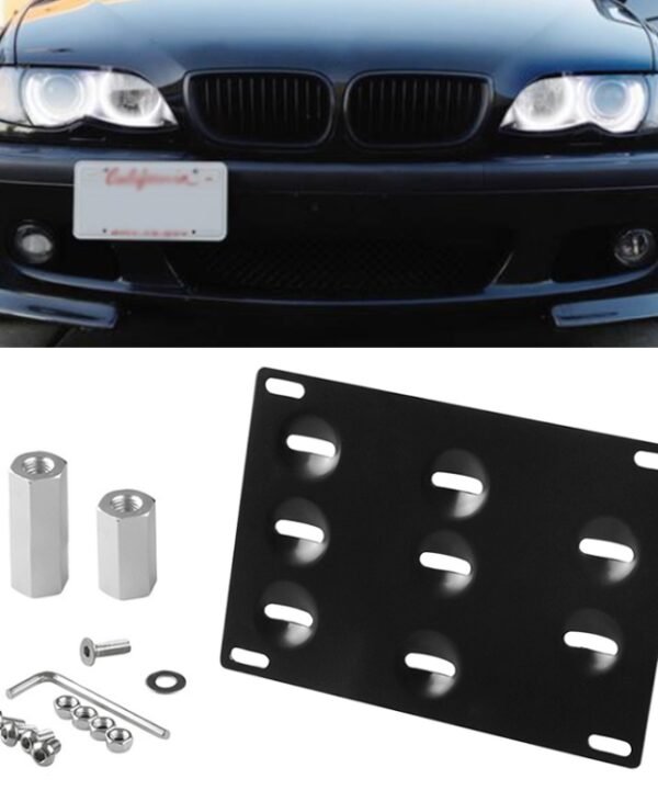 Car Front Bumper Tow Hook License Plate Mounting Bracket Holder for Mazda / Lexus