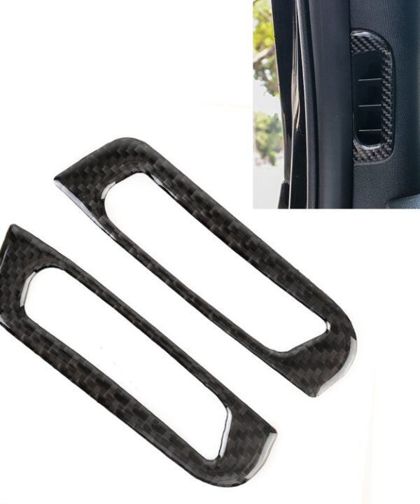 2 PCS Car A Column Air Outlet Carbon Fiber Decorative Sticker for Jeep Grand Cherokee 2011-2018