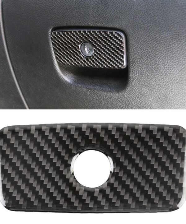 Car Front Passenger Seat Storage Box Carbon Fiber Decorative Sticker for Jeep Grand Cherokee 2011-2018