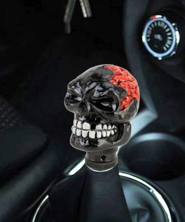 Universal Skull Head Shape Manual or Automatic Gear Shift Knob, Size: 8.7x5.5cm