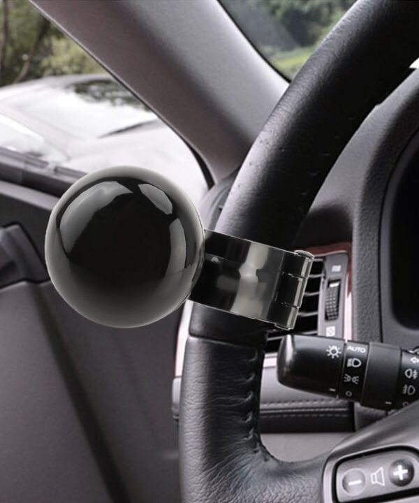 Car Universal Steering Wheel Spinner Knob Auxiliary Booster Aid Control Handle Car Steering Wheel Booster Wheel Strengthener Auto Spinner Knob Ball