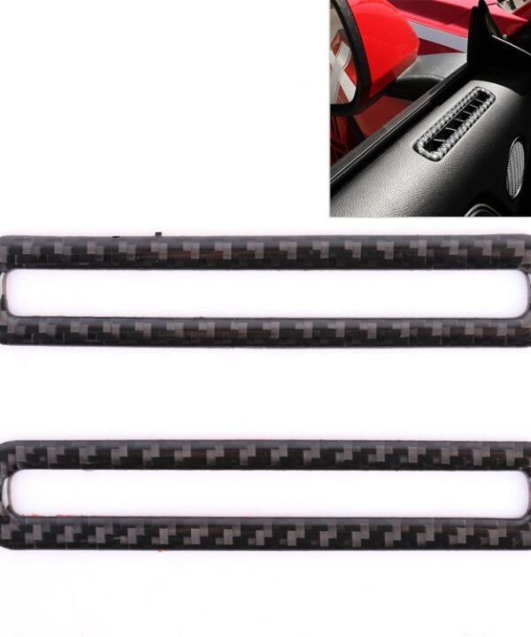2 PCS Car Door Outlet Decorative Sticker Air Vent Moulding Trim Decorative Strip for Ford Mustang 2015-2020