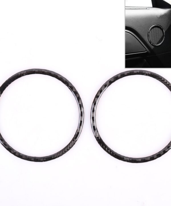 2 PCS Car Door Horn Trim Ring Decorative Sticker for Ford Mustang