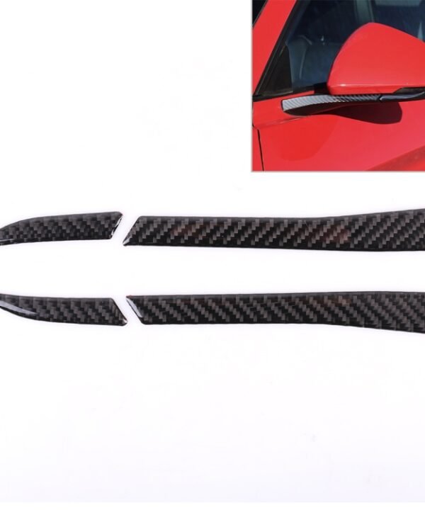2 PCS Car Rearview Mirror Decorative Sticker for Ford Mustang 2015-2020
