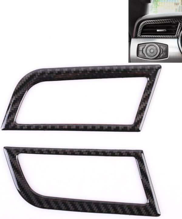 2 PCS Car Instrument Console Side Vent Decorative Sticker for Ford Mustang 2015-2020