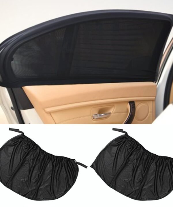 2 PCS Car Shade Block Car Sun Block Window Gauze Shading Net Side Blocking Cover Sun Net Sandbags Side Window Sunshade Cover, Size: 92*54cm