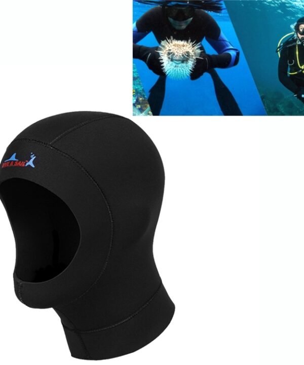DIVE & SAIL Wetsuits Surfing Neoprene Warm Dive Diving Hood 3mm Bib Hood, Size: L 57-59cm