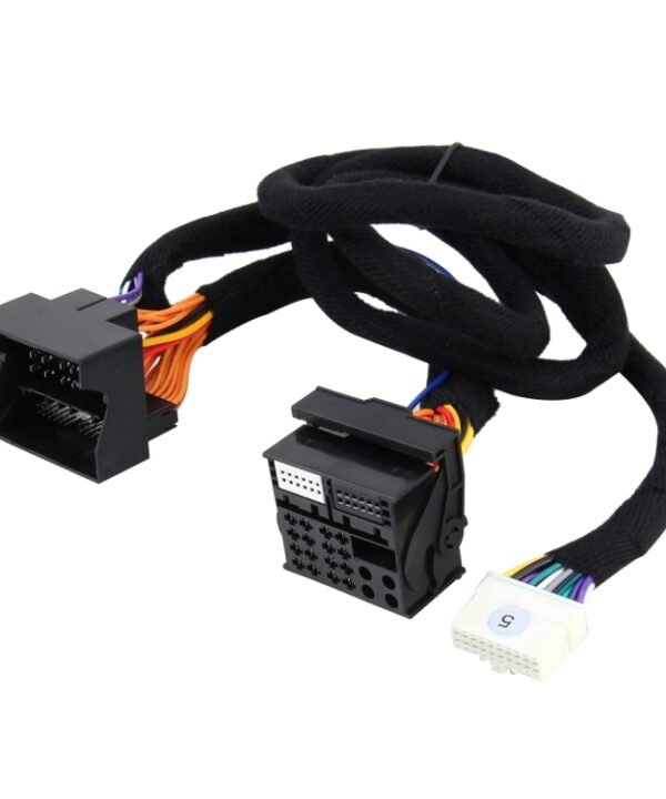 Car Radio DVD GPS DSP Ampplified Audio Extension Power Cable Wiring, Cable Length: 1.5m, For Volkswagen, Audi A4/Q5/Q7, Passat Lingyu, BMW B/C Series, Passat B5, Cayenne and More Vehicles