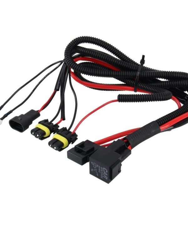 DC 12V 40A 9005 Bulb Strengthen Line Group HID Xenon Controller Cable Relay Wiring