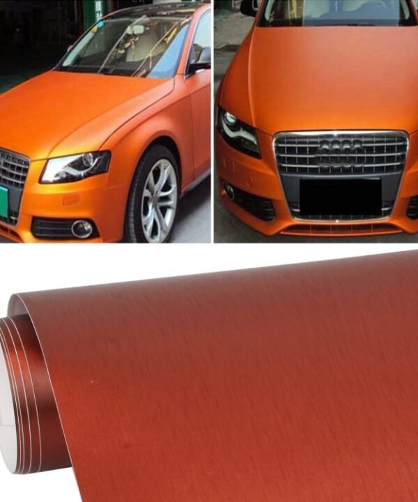 1.52 * 0.5m Waterproof PVC Wire Drawing Brushed Chrome Vinyl Wrap Car Sticker Automobile Ice Film Stickers Car Styling Matte Brushed Car Wrap Vinyl Film, CMS3354, CMS3354D, CMS3354E, CMS3354G, CMS3354J, CMS3354M, CMS3354R, CMS3354S, CMS3354TB, CMS3354TT