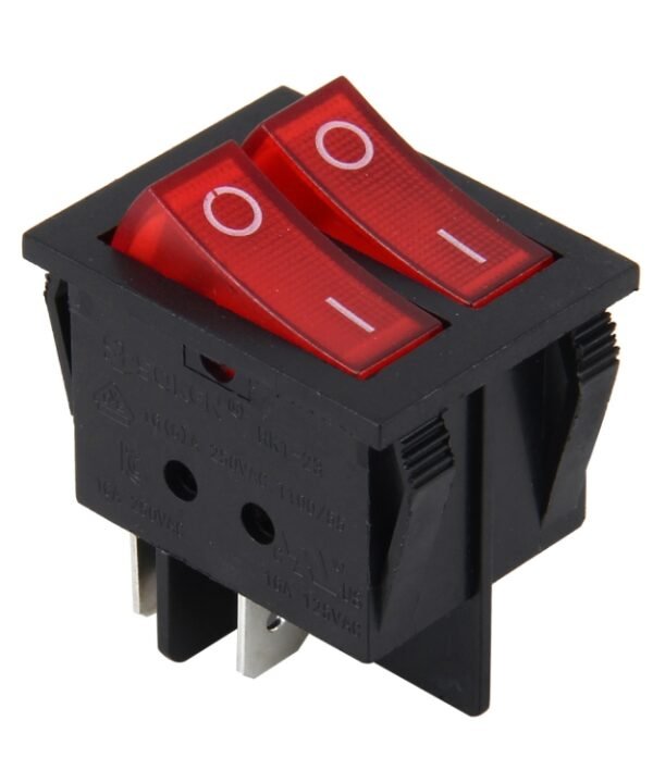 Car Truck Boat Switch Toggle Light Switch 4pin Waterproof 12/24V Car Auto Universal DIY 4 Pin Double Control Switch OFF-ON Push Button
