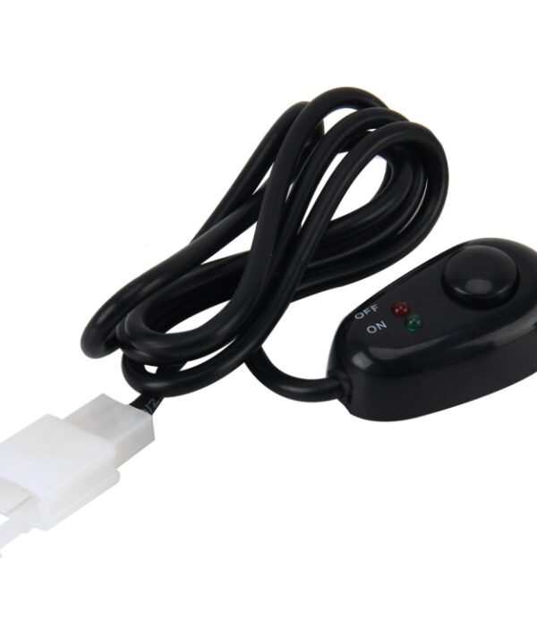 Car Truck Boat Switch Toggle Light Switch 3Pins DC12/24V Car Auto Universal DIY 3 Pin Drop-shaped Switch OFF-ON Push Button with Red and Green Indicator Light, Cable Length: 90cm