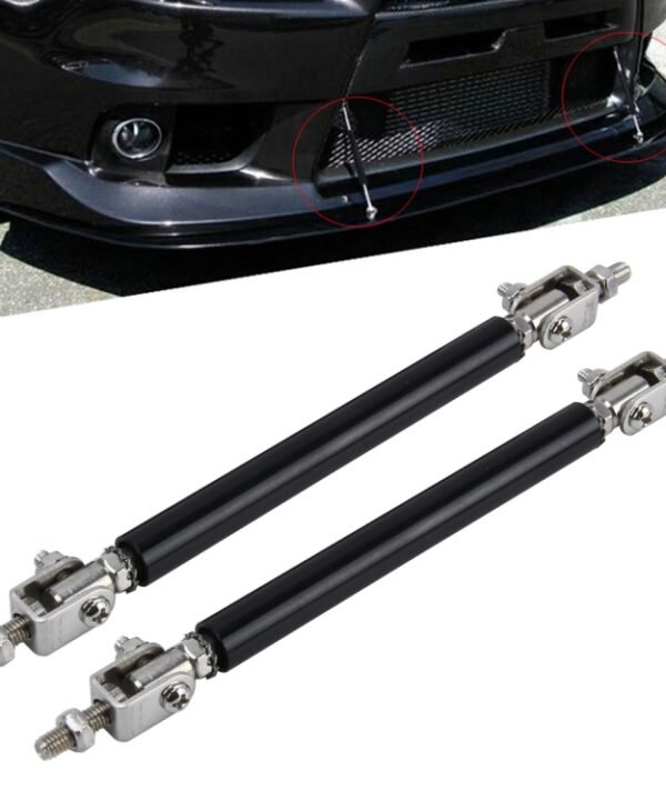 2 PCS Car Modification Large Surrounded By The Rod Telescopic Lever Front and Rear Bars Fixed Front Lip Back Shovel Adjustable Small Rod, Length: 10cm, Length: 10cm