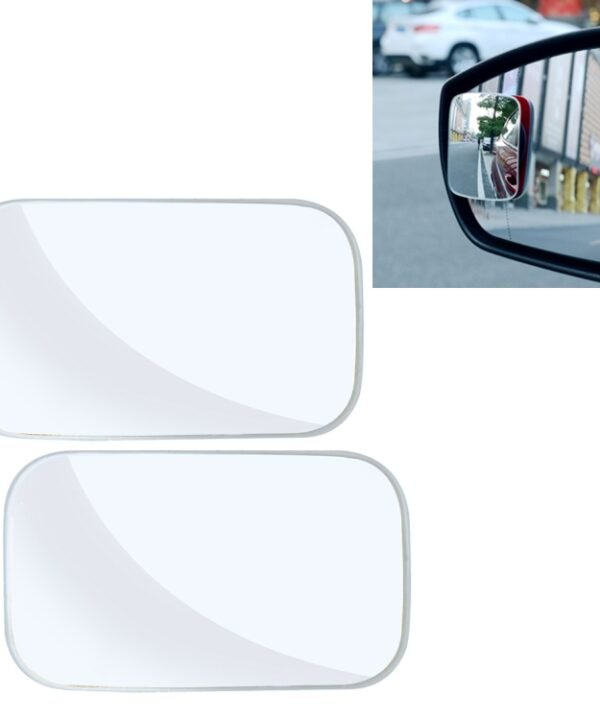 3R-054 2 PCS Car Truck Square Blind Spot Rear View Wide Angle Mirror Blind Spot Mirror 360 Degree Adjustable Wide-angle Mirror, Size: 7*4cm