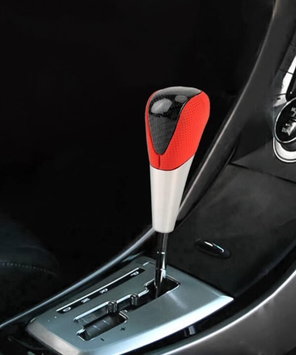 Universal High Carbon Fiber Texture Leather Hole Pattern Car Gear Shift Knob Modified Shifter Lever Knob, CMS3610A, CMS3610B, CMS3610C, CMS3610D