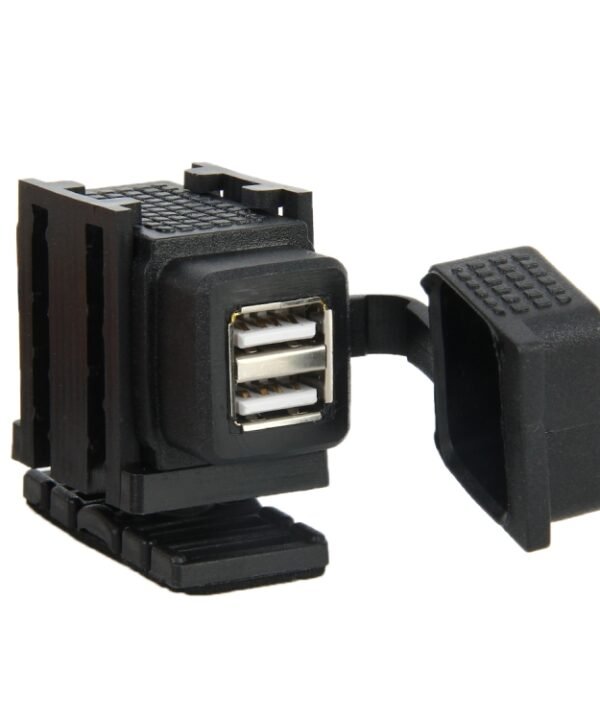 Waterproof Motorcycle SAE To USB Cable Adapter 3.1A Dual Port Power Socket Adapter, for Smart Phones, Tablets, GPS