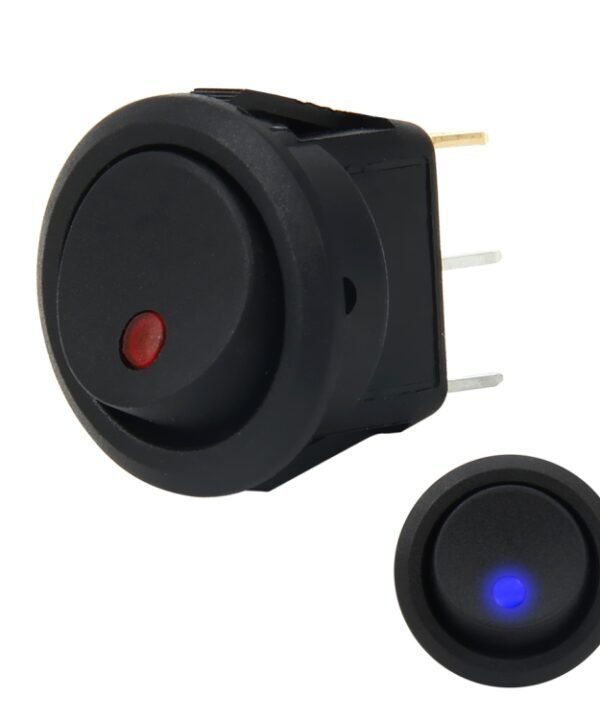 20 Amp 12 Volt Triple Plugs LED ON OFF Rocker Power Switch
