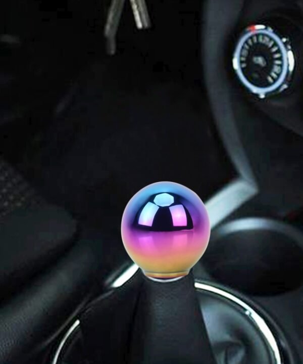 Universal Vehicle Car Gradient Blue Screwed Shifter Cover Manual Automatic Aluminum Gear Shift Knob