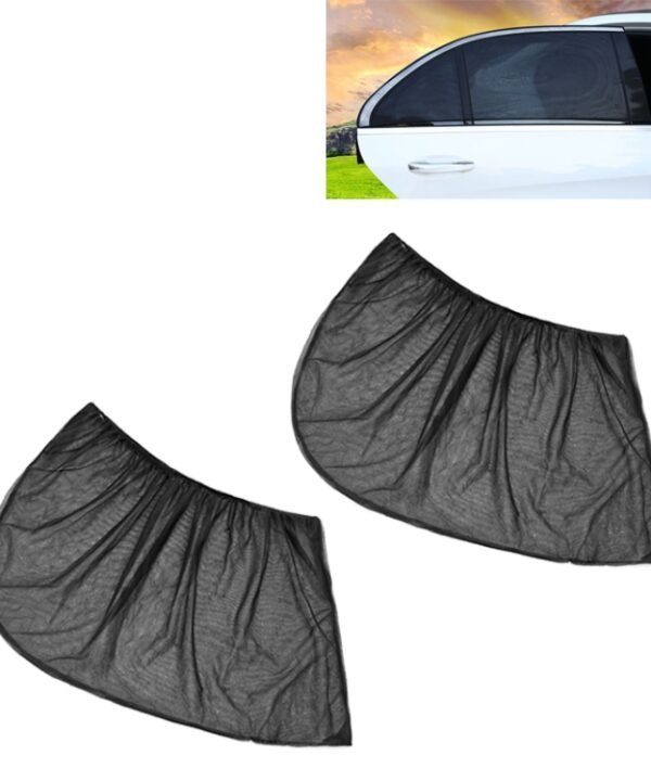 2 PCS Car Rear Window Net Yarn Sunscreen Insulation Window Sunshade Cover, Size: 113*50cm
