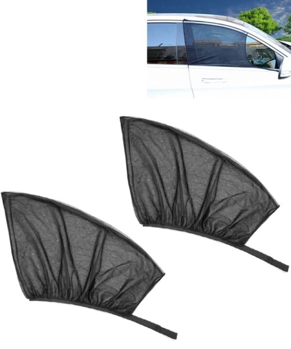 2 PCS Car Front Window Net Yarn Sunscreen Insulation Window Sunshade Cover, Size: 75*50cm