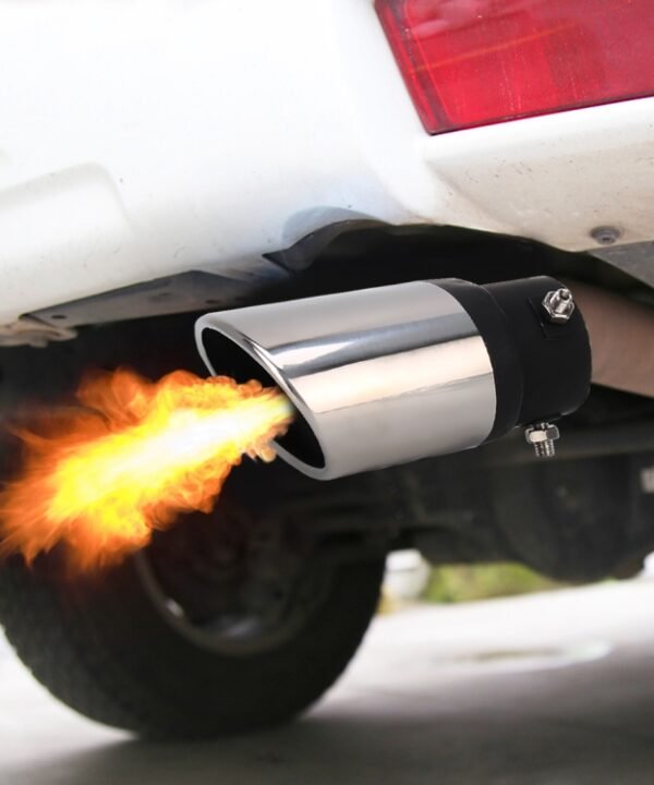Universal Car Styling Stainless Steel Straight Bolt-on Exhaust Tail Muffler Tip Pipe with Mesh