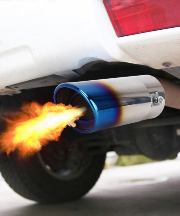 Universal Car Styling Stainless Steel Straight Exhaust Tail Muffler Tip Pipe