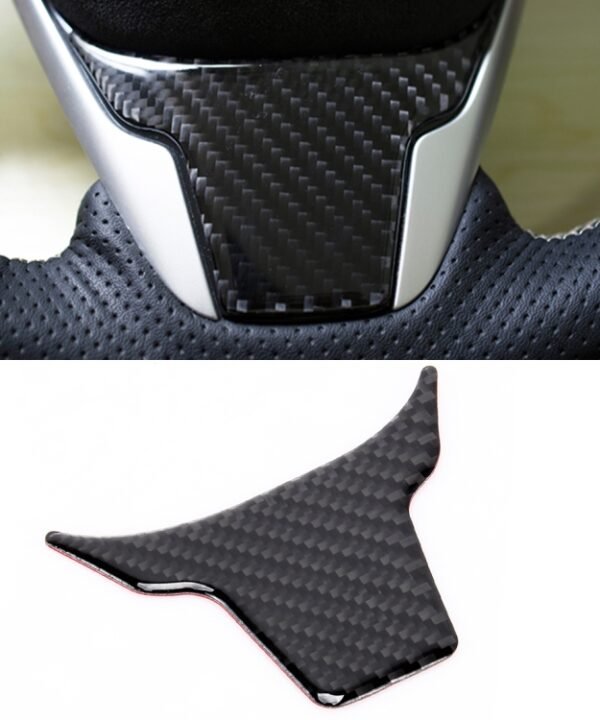 Carbon Fiber Steering Wheel Cover Trim Decal Interior DIY Decorative Sticker for Honda Civic 10th Gen 2016-2019