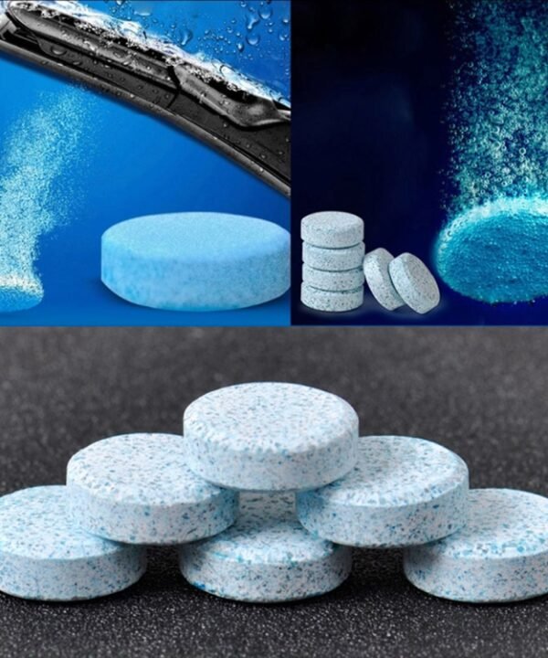 12 PCS Car Solid Wiper Fine Auto Window Cleaning Windshield Glass Cleaner Washer Tablets(1 PCS=4L Water)