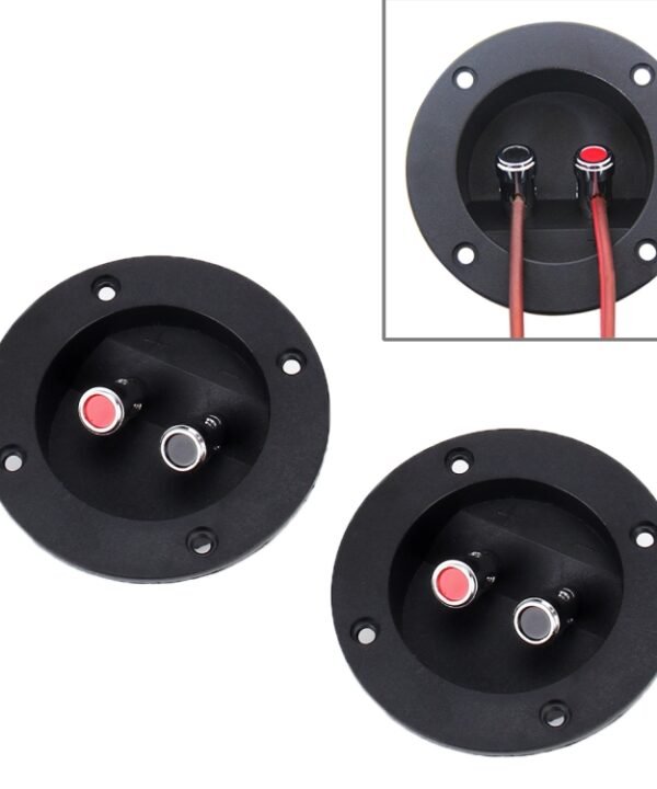 2 PCS DIY Home Car 2 Way Speaker Box Terminal Cup Subwoofer Plugs Stereo Binding Post